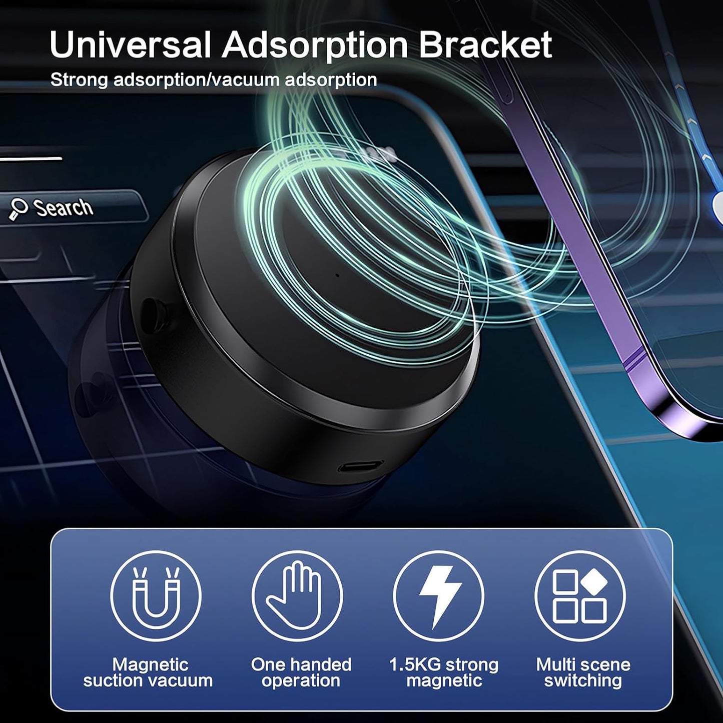 Magnetic Mobile Phone Holder (360°Rotation)