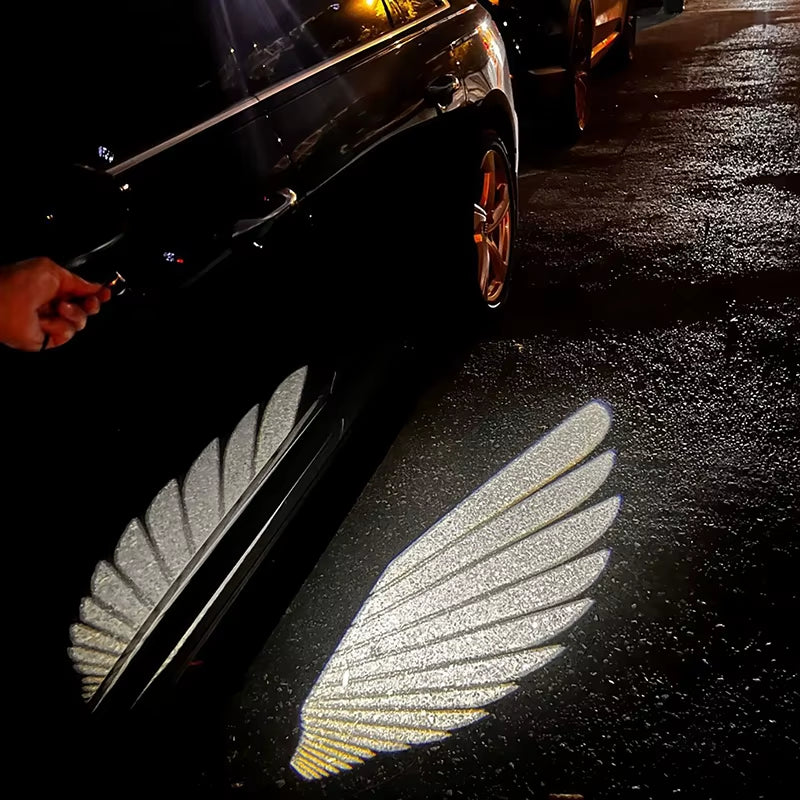 2-Piece Wireless Car Door Angel Wings