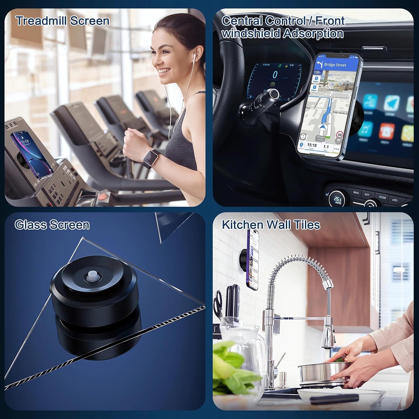 Magnetic Mobile Phone Holder (360°Rotation)