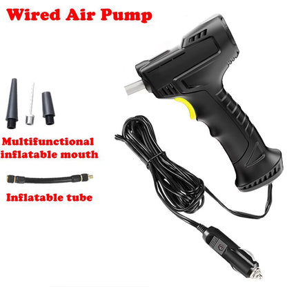 Car Air Compressor and Inflatable Pump - Portable Vehicle-Mounted Automatic Inflator with Digital Display Screen